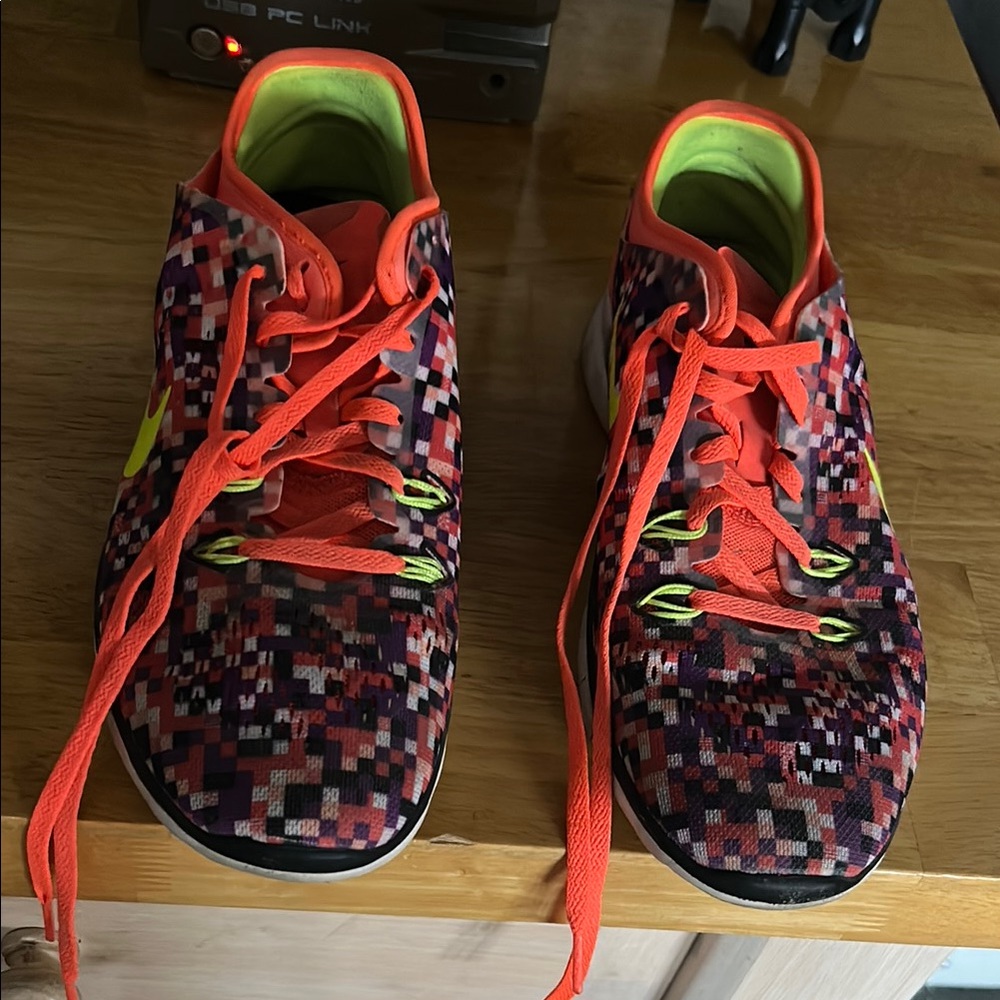 Nike Multicolor Athletic Shoes with Neon Accents
